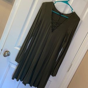 Express- Women’s Army Green Dress